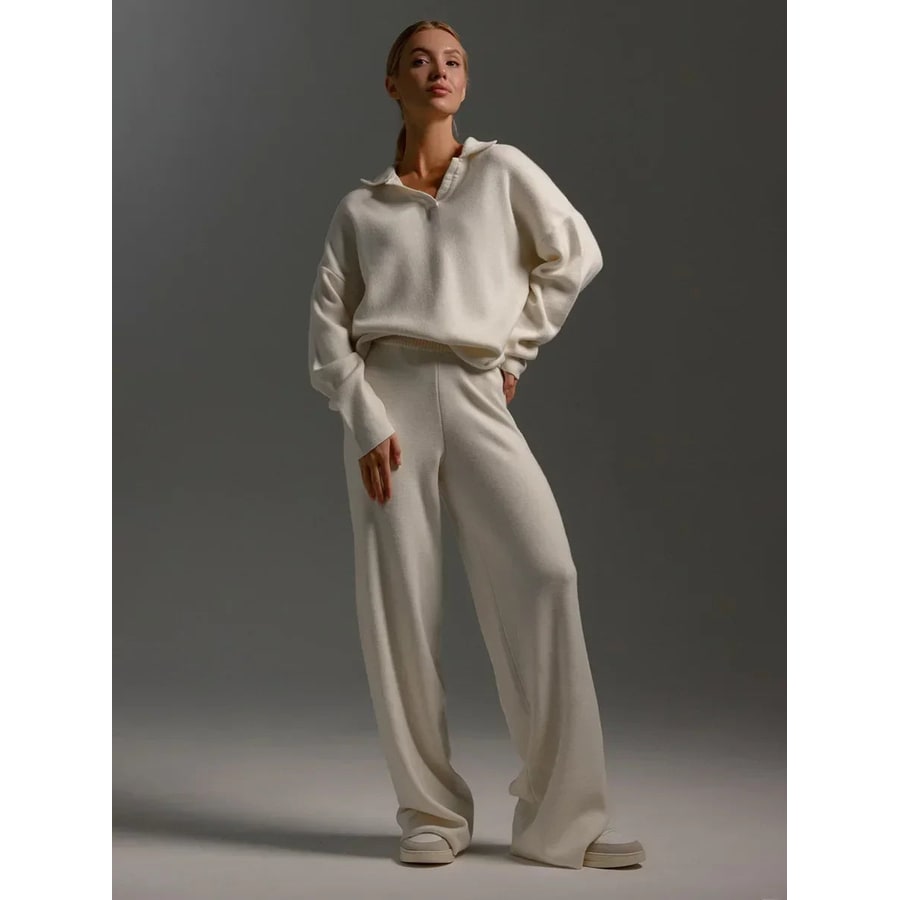 Women's Two Piece Loungewear Set with Oversized Hoodie and Sweatpants - Image 6
