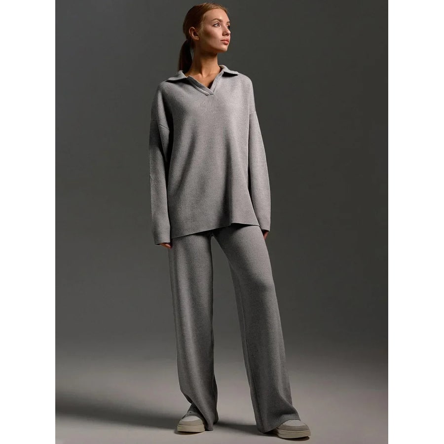Women's Two Piece Loungewear Set with Oversized Hoodie and Sweatpants - Image 7
