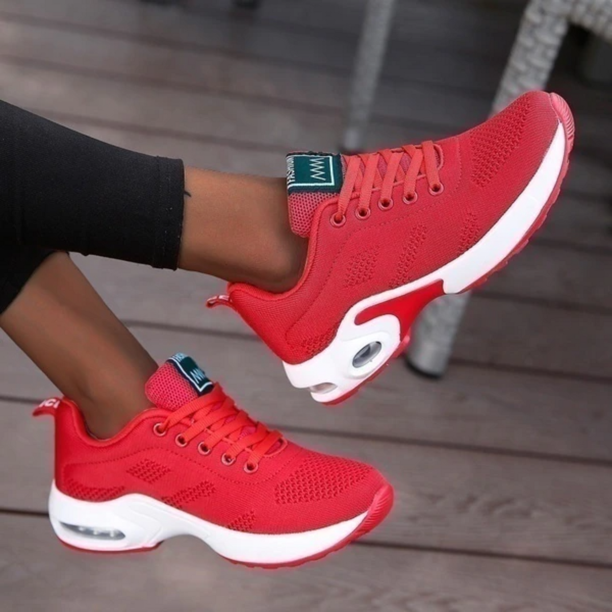 Women's Walking Shoes and Casual Sneakers with Mesh Knit and Air Cushion Sole - Image 3