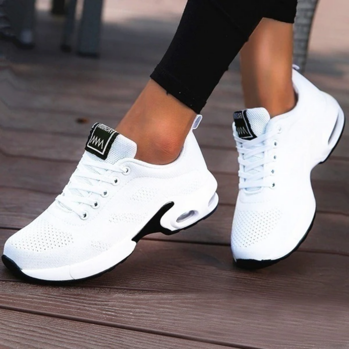 Women's Walking Shoes and Casual Sneakers with Mesh Knit and Air Cushion Sole - Image 7