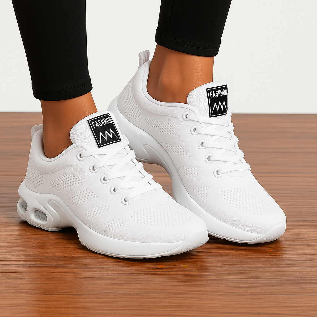 Women's Walking Shoes and Casual Sneakers with Mesh Knit and Air Cushion Sole - Image 8