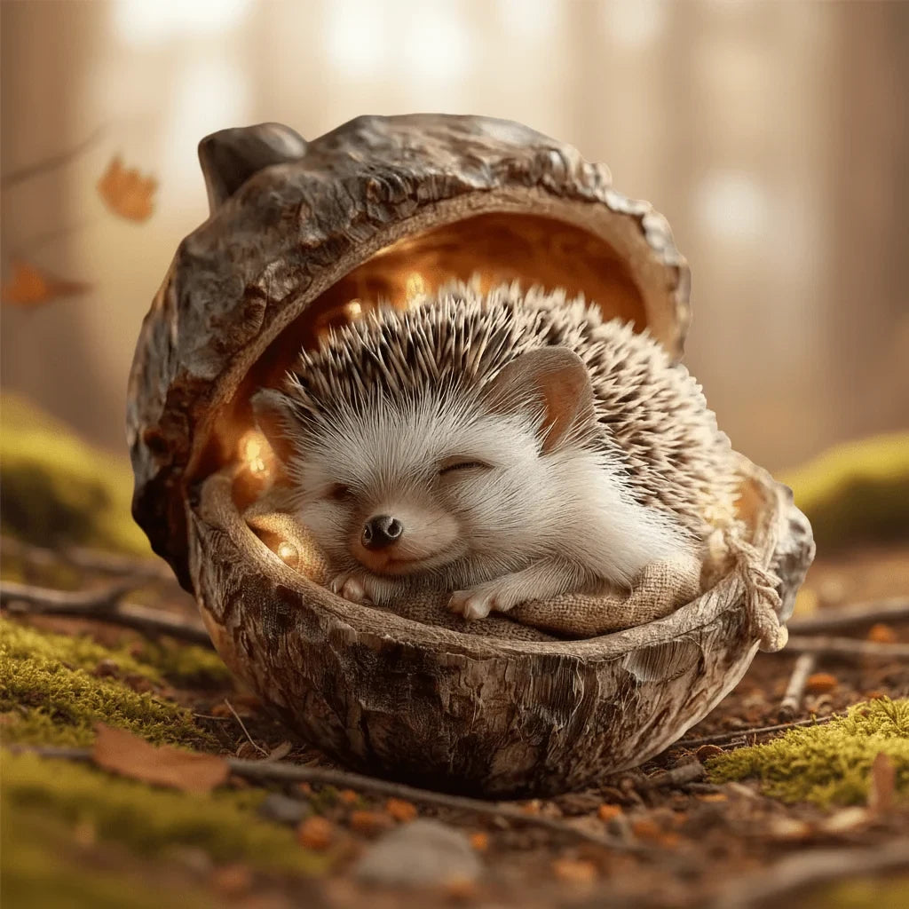 Woodland Animal Acorn Christmas Ornaments with 3D Printed Design and Hanging Loop - Image 5