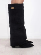 Chic Suede Women's Boots – Stylish and Comfortable