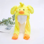 Interactive Bunny Ears Hat for Kids and Adults – Cute Plush Hat with Moving Ears for Play, Costumes and Gifts