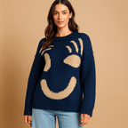 Cozy Oversized Cotton Sweater - Chic Knit Design
