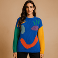 Cozy Oversized Cotton Sweater - Chic Knit Design