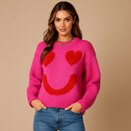 Cozy Oversized Cotton Sweater - Chic Knit Design