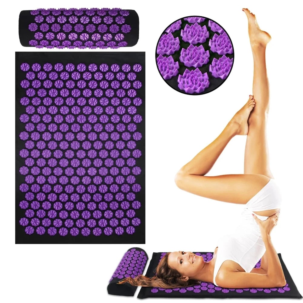 Yoga Mat Acupressure Yoga Mat Spike Massage Mat Stress Relief - Image 1