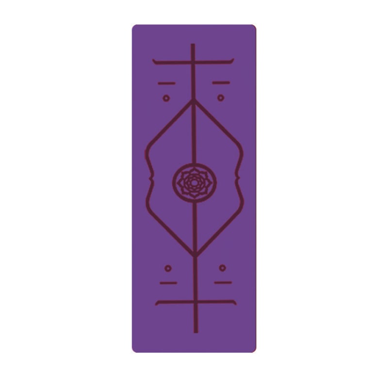 Yoga Mat Folding Exercise with Thick Cushioned Foam and Body Alignment Lines for Beginners - Image 14