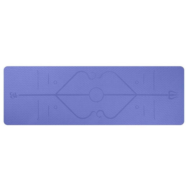 Yoga Mat Folding Exercise with Thick Cushioned Foam and Body Alignment Lines for Beginners - Image 17