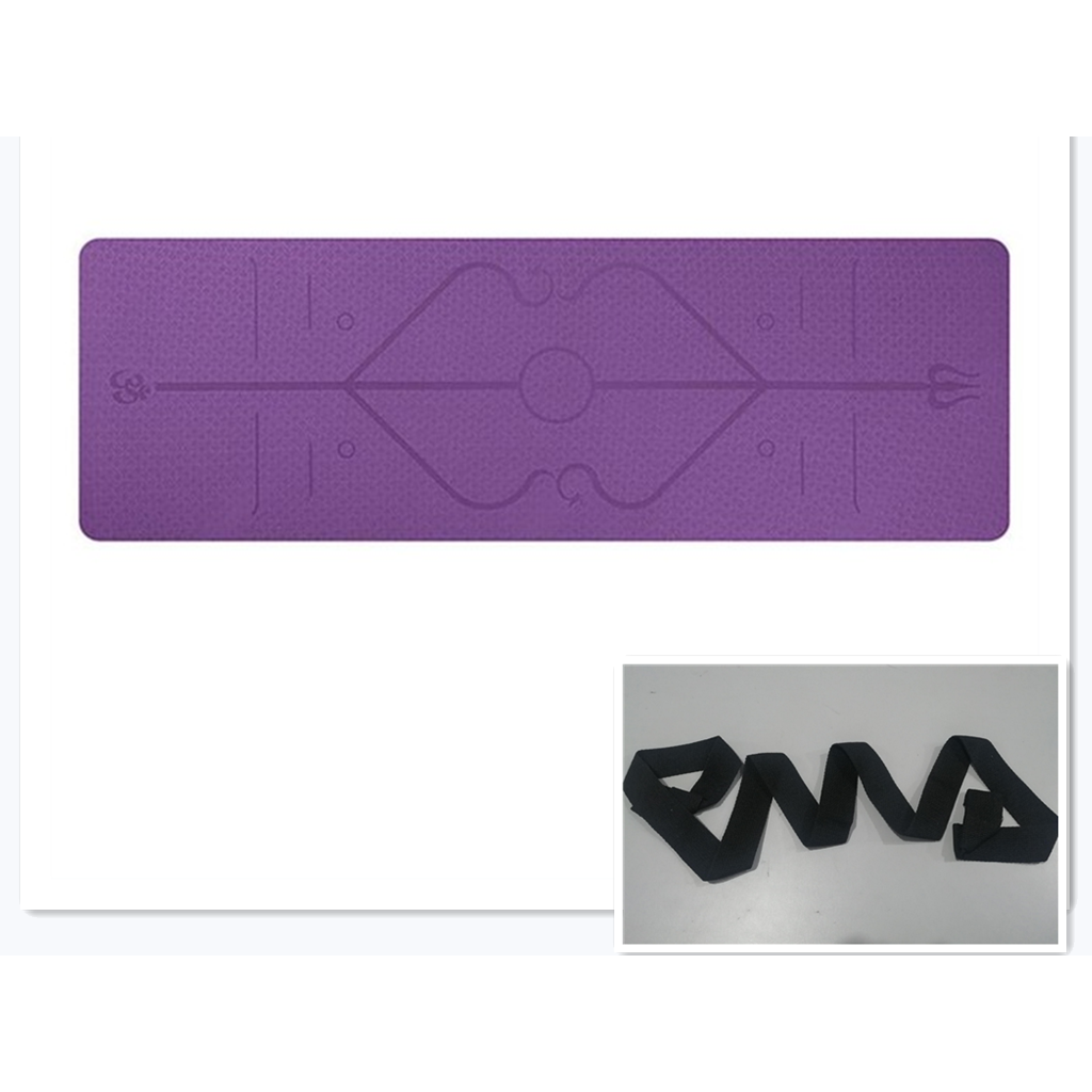 Yoga Mat Folding Exercise with Thick Cushioned Foam and Body Alignment Lines for Beginners - Image 18