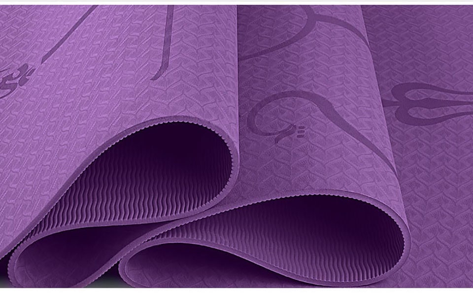 Yoga Mat Folding Exercise with Thick Cushioned Foam and Body Alignment Lines for Beginners - Image 21