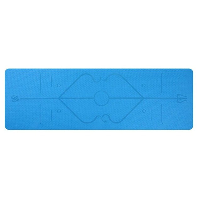 Yoga Mat Folding Exercise with Thick Cushioned Foam and Body Alignment Lines for Beginners - Image 22