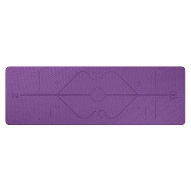 Yoga Mat Folding Exercise with Thick Cushioned Foam and Body Alignment Lines for Beginners - Image 3