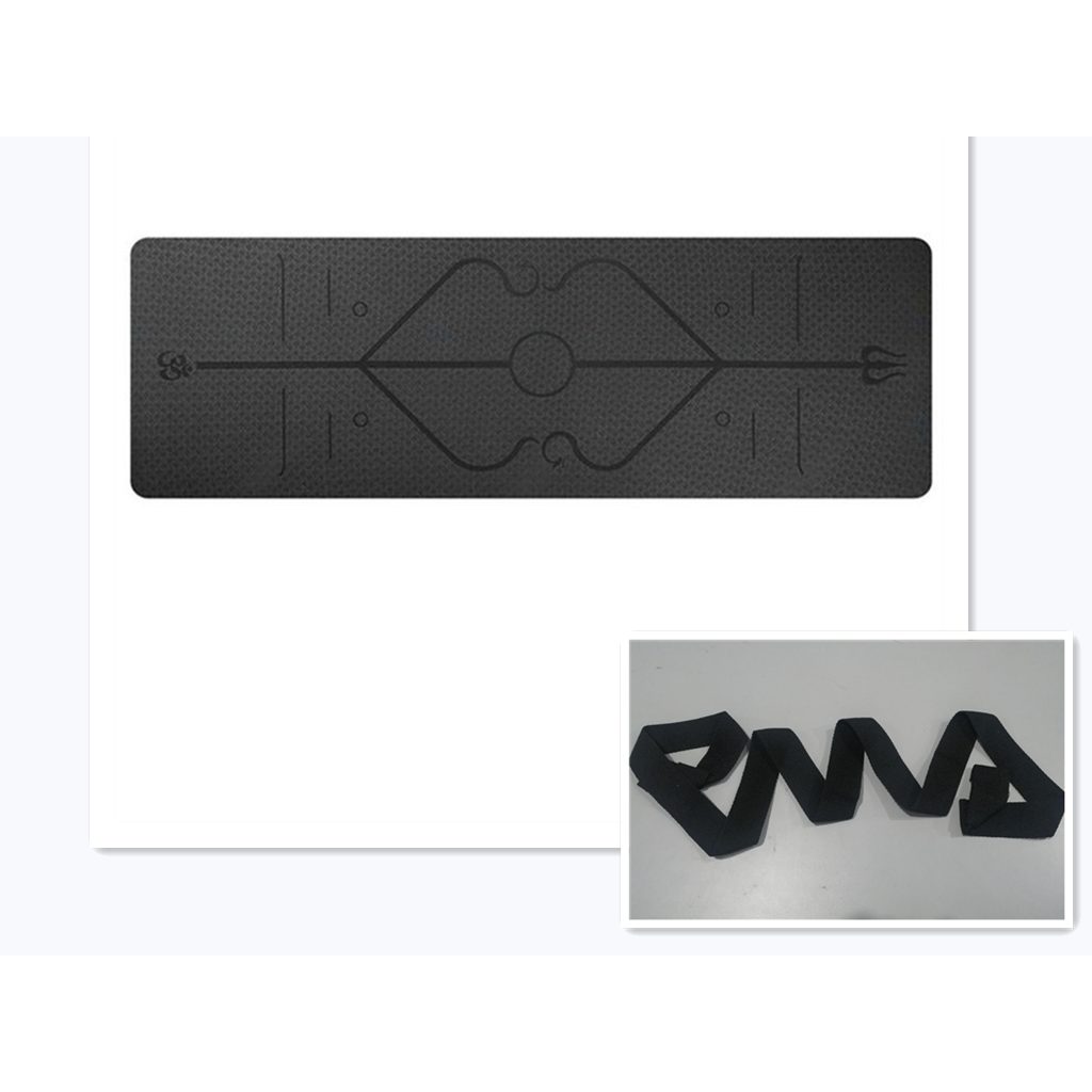 Yoga Mat Folding Exercise with Thick Cushioned Foam and Body Alignment Lines for Beginners - Image 4