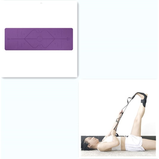 Yoga Mat Folding Exercise with Thick Cushioned Foam and Body Alignment Lines for Beginners - Image 7