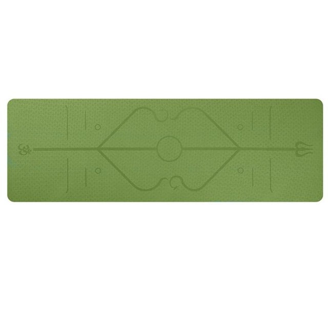 Yoga Mat Folding Exercise with Thick Cushioned Foam and Body Alignment Lines for Beginners - Image 8