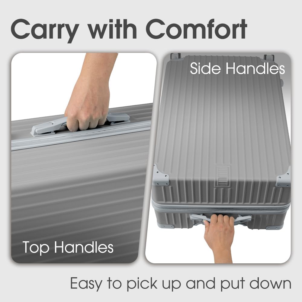 Hardshell Suitcase with Spinner Wheels and TSA Lock – Lightweight Durable Luggage for Business and Travel