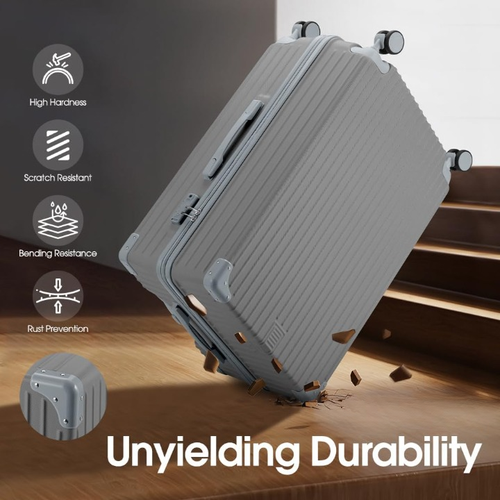 Hardshell Suitcase with Spinner Wheels and TSA Lock – Lightweight Durable Luggage for Business and Travel
