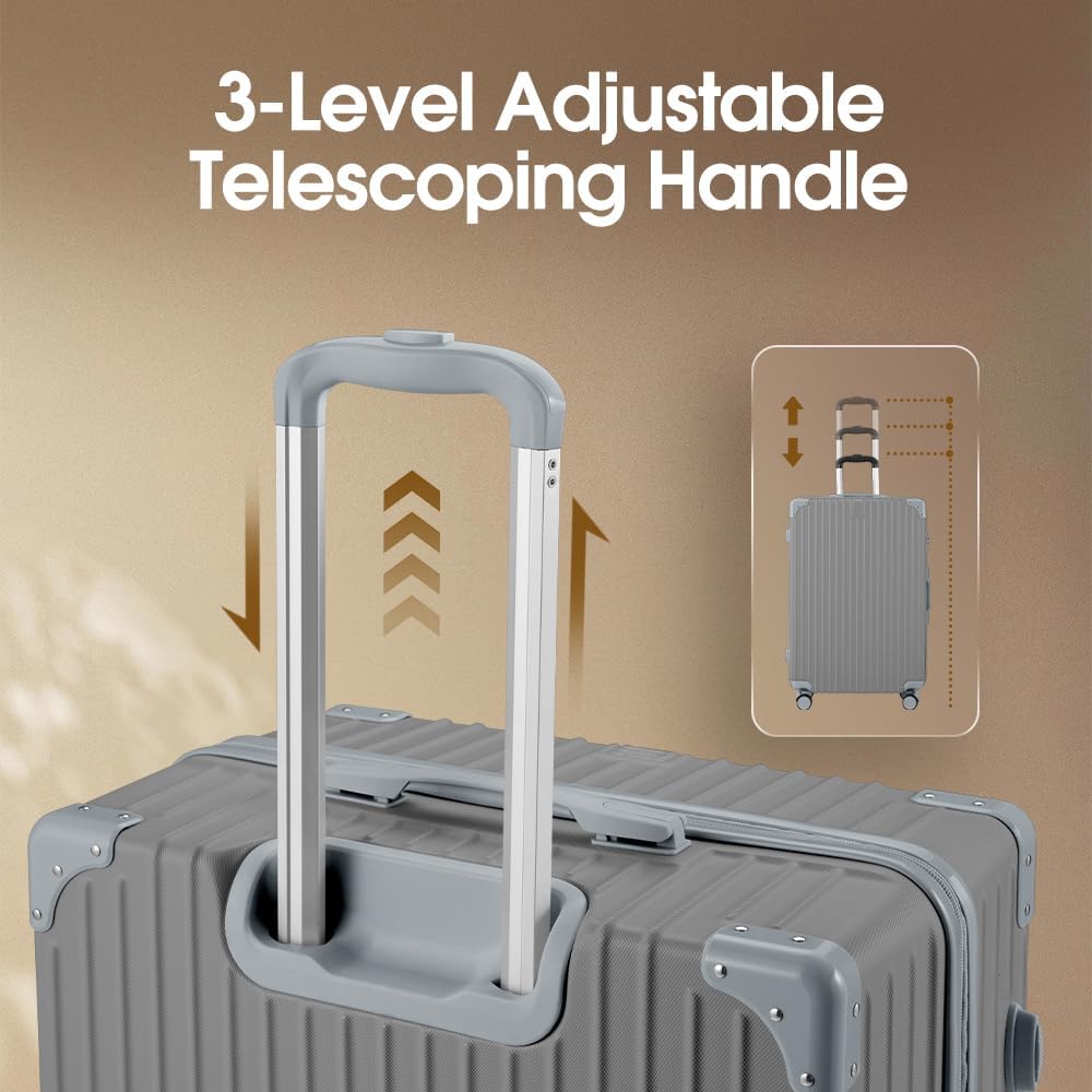 Hardshell Suitcase with Spinner Wheels and TSA Lock – Lightweight Durable Luggage for Business and Travel